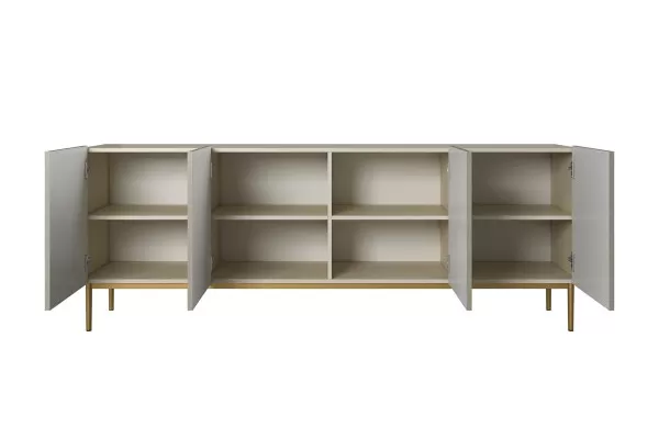 Komoda Nicole duża cashmere złoto ryfla