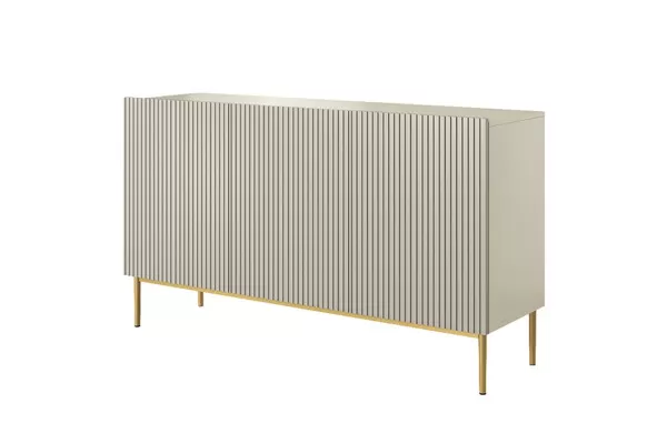 Komoda Nicole frez cashmere złoto